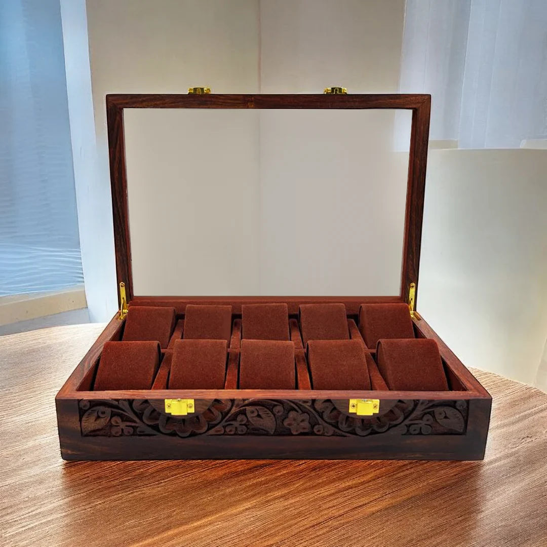 10 Watches – Glass Top – Premium Quality