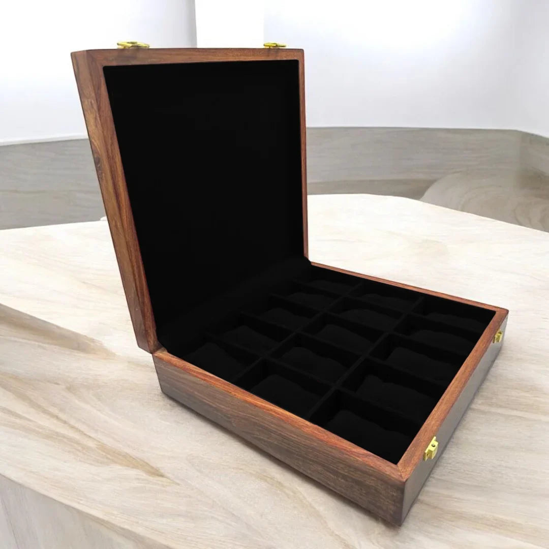 15 Watches – Plain – Wood Top – Black