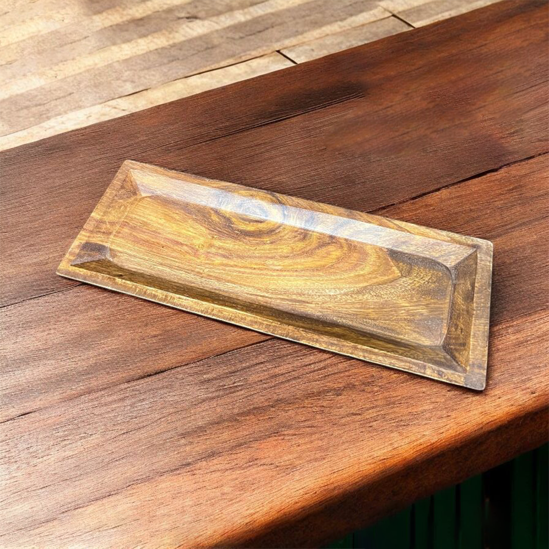 Wooden Platter - 3d Platter - 5 x 14"