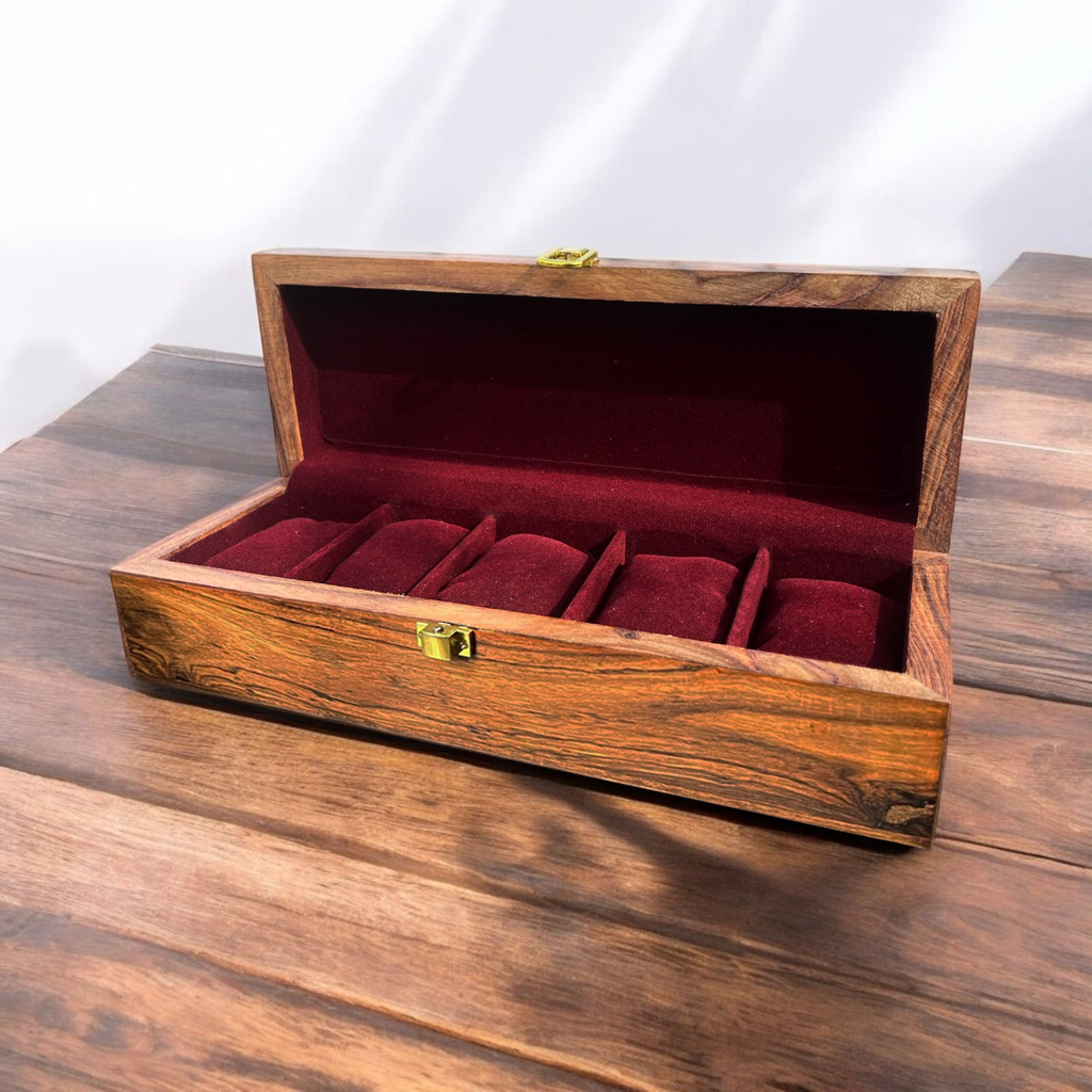 5 Watches – Plain – Wood Top