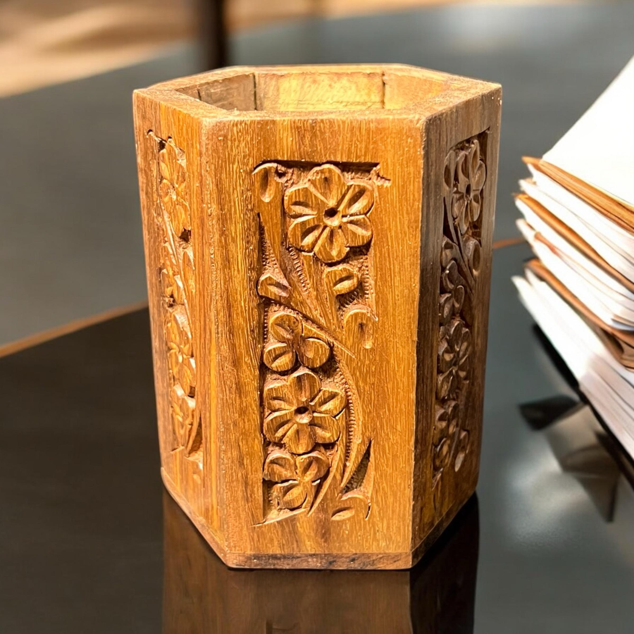 Wooden Pen Storage